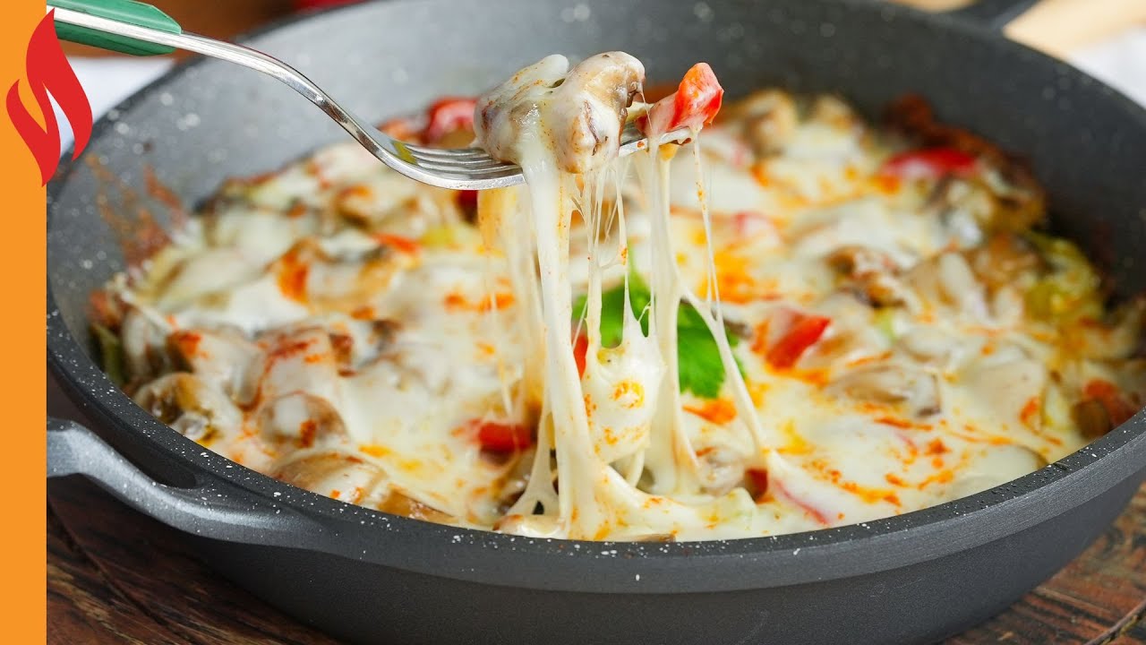 Kaşar Peynirli Mantar Sote