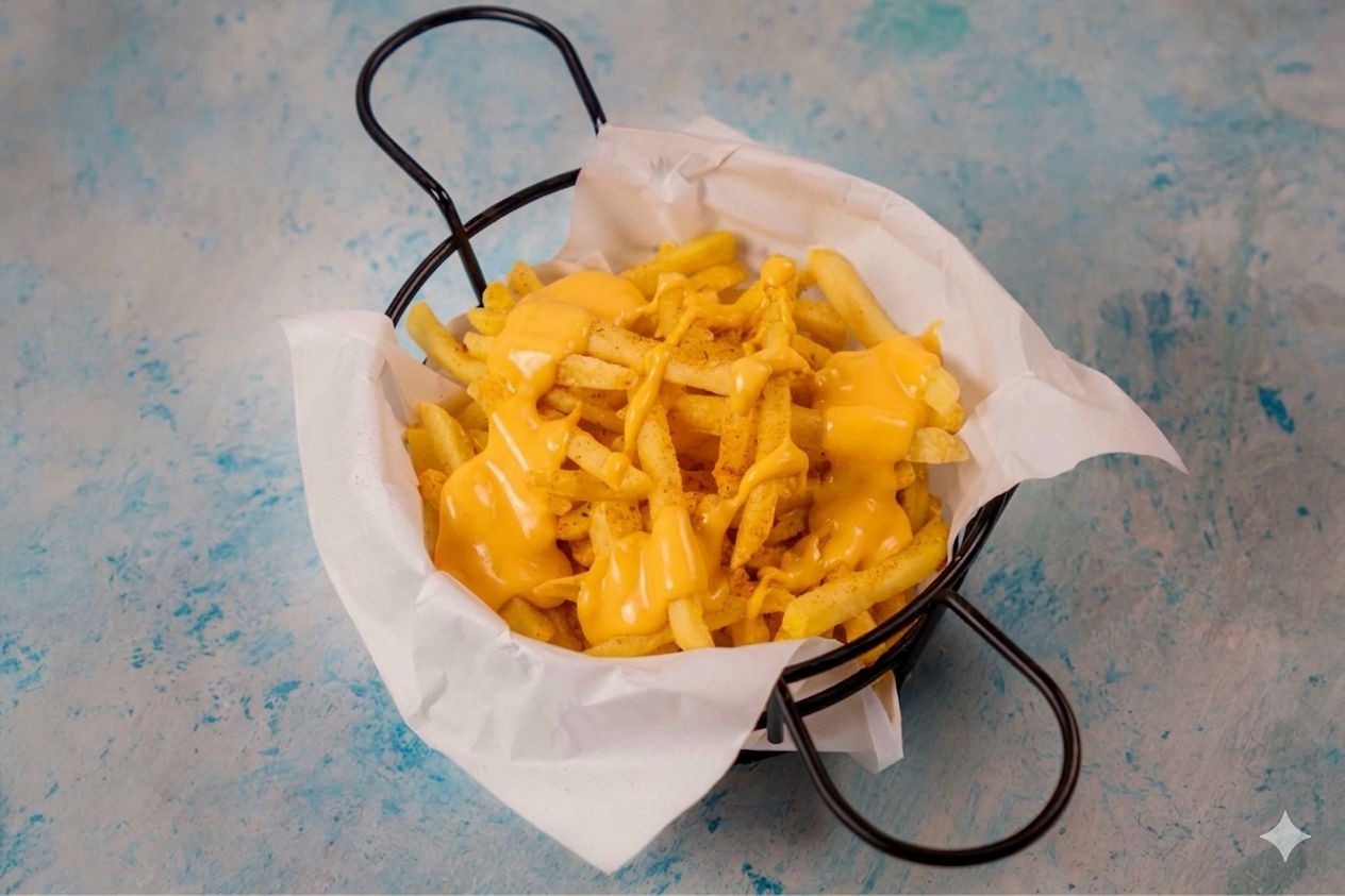 Cheddar Soslu Patates Kızartması